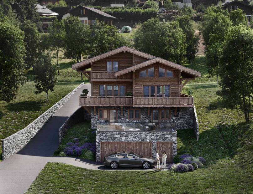Chalet neuf à Vercorin.