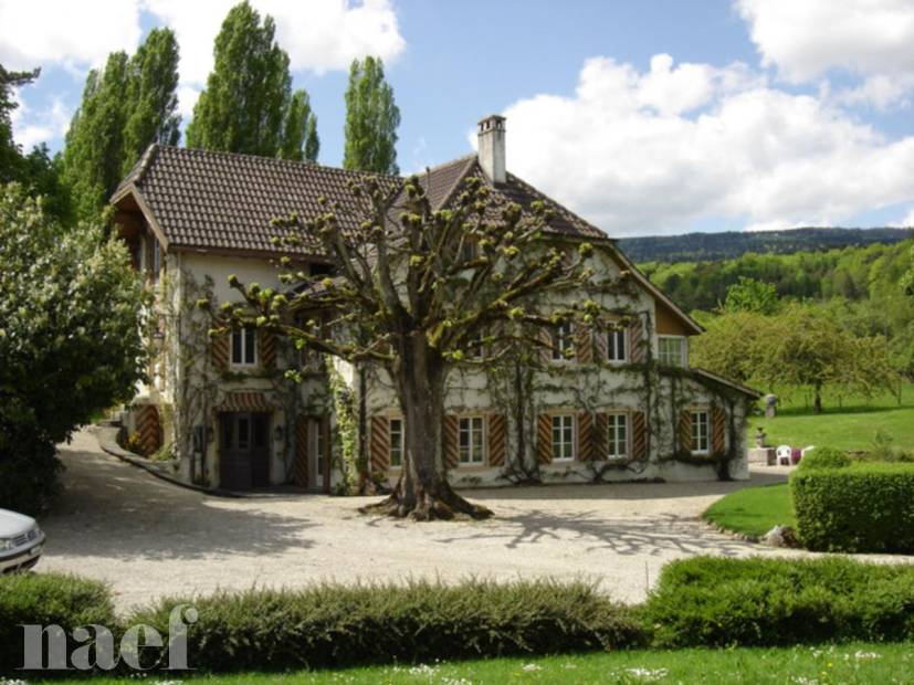 Splendid modern 8-room house with a large garden in Colombier