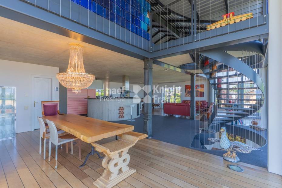 Magnifique maison d’architecte avec vue imprenable sur le lac et le jura à vendre à Chabrey