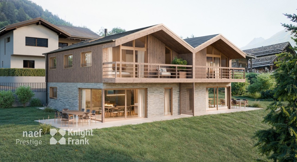Semi-detached house to be built in Le Châble.