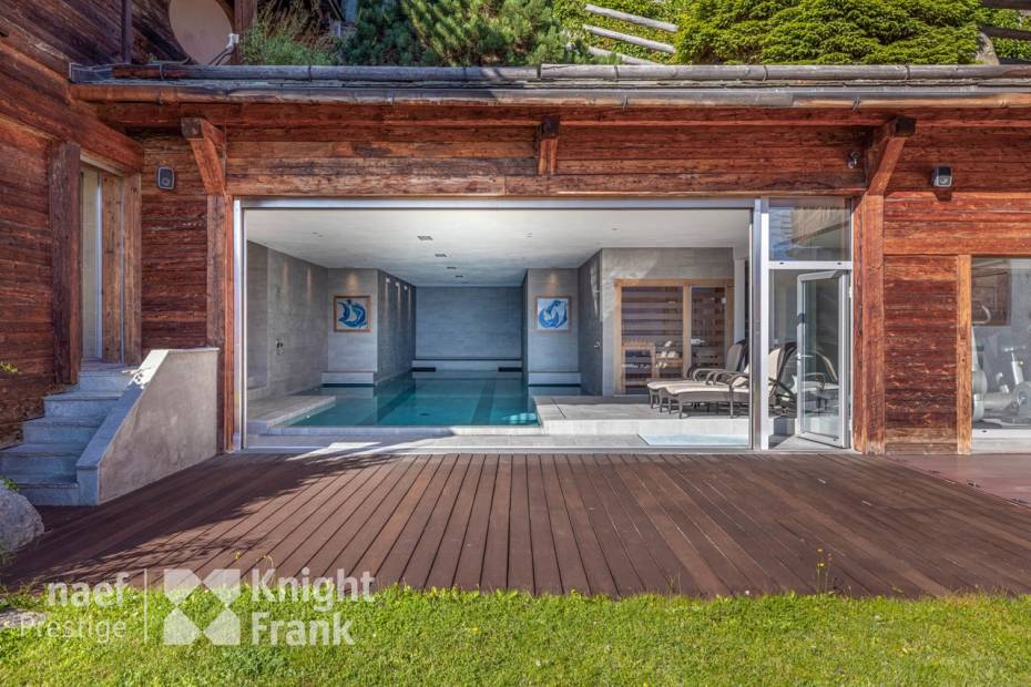 Chalet de haut-standing avec piscine, à Verbier