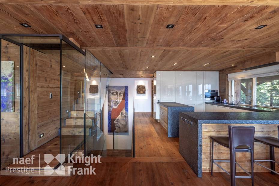 Chalet de haut-standing avec piscine, à Verbier