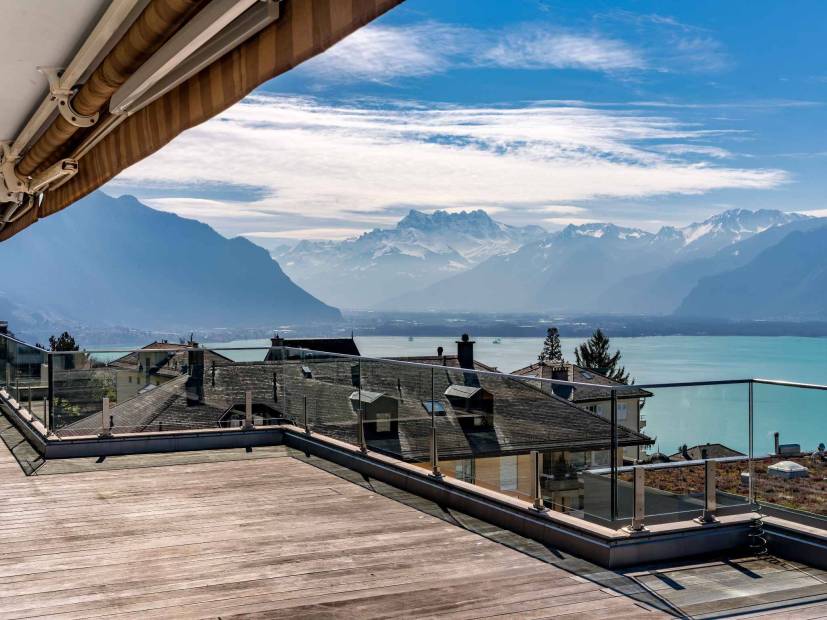 Exceptional / Splendid 6.5-room penthouse for sale at Chernex / Montreux