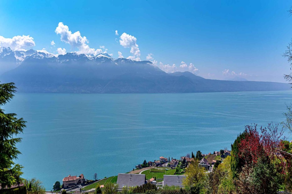 5.5-room detached villa to be built with breath-taking view of the lake for sale in Chexbres