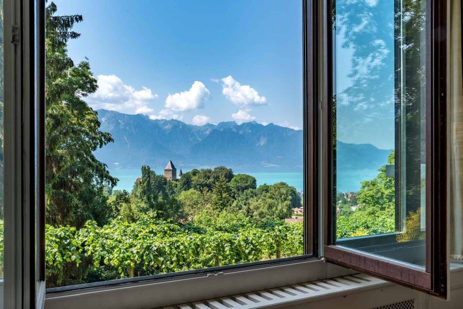 Maison de Maître de charme de 9.5 pièces sur une grande parcelle et magnifique vue sur le lac et le château à vendre à Blonay