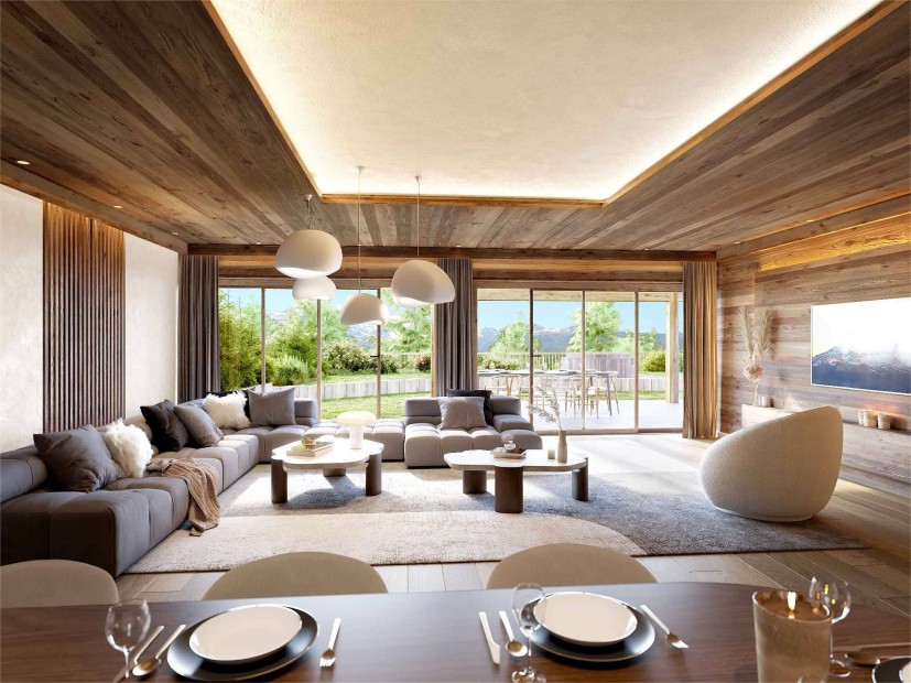 Splendid 4.5-room apartment with 230 sq m terrace and garden in heart of Verbier